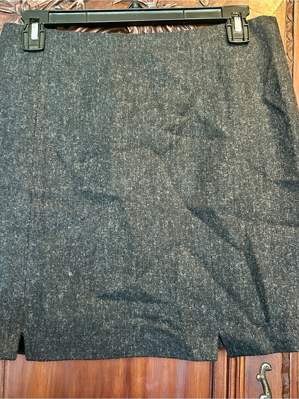 Point Of View Classic Gray Mini Skirt